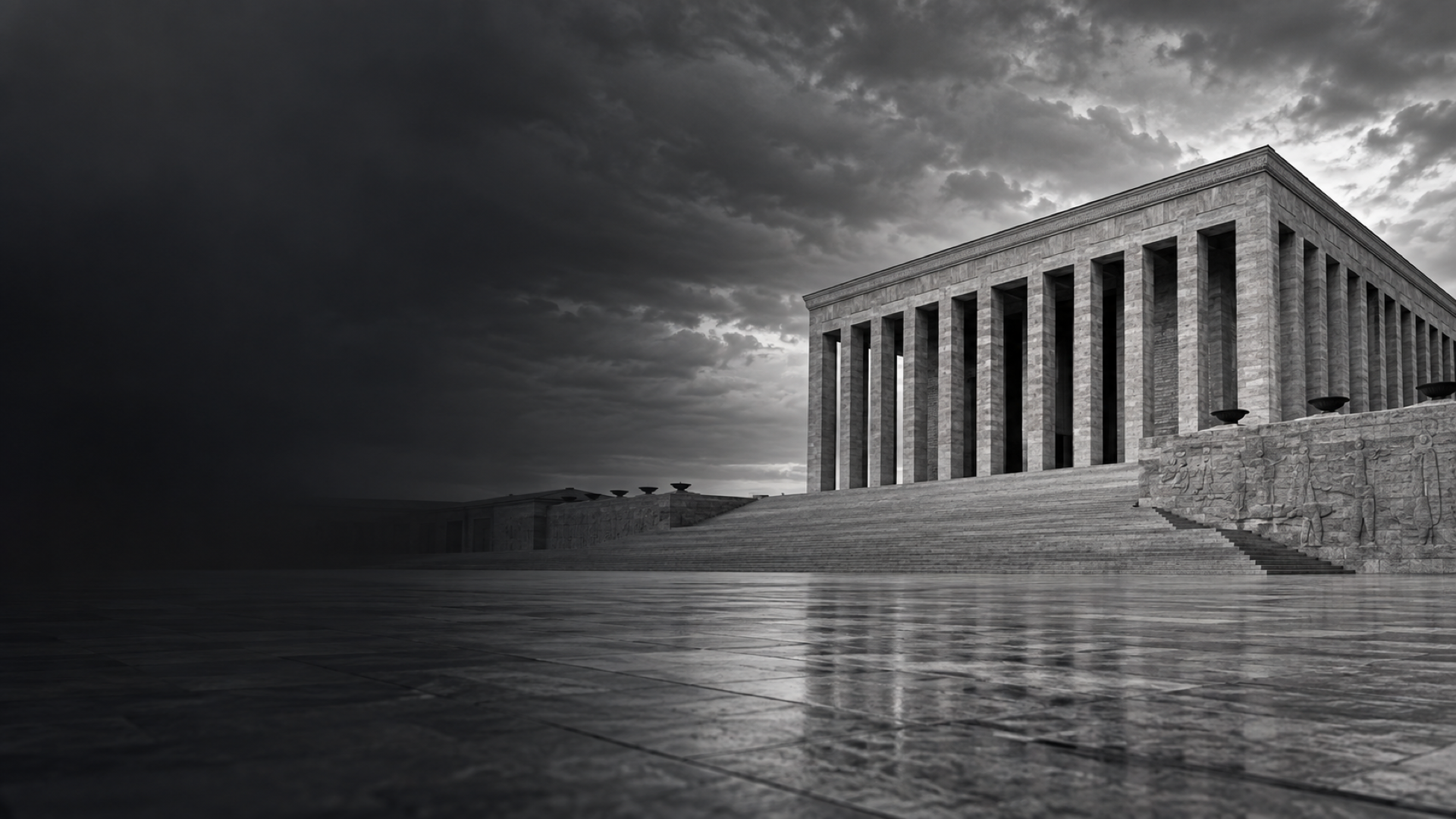 Anıtkabir'in Ankara manzarasıyla görünümü